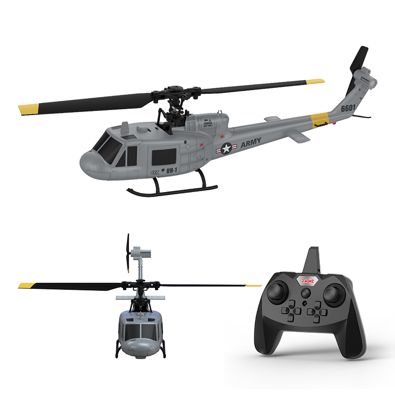 Rc Hobby Grade Helicopter - Huey Remote Control Simulation Helicopter 6601