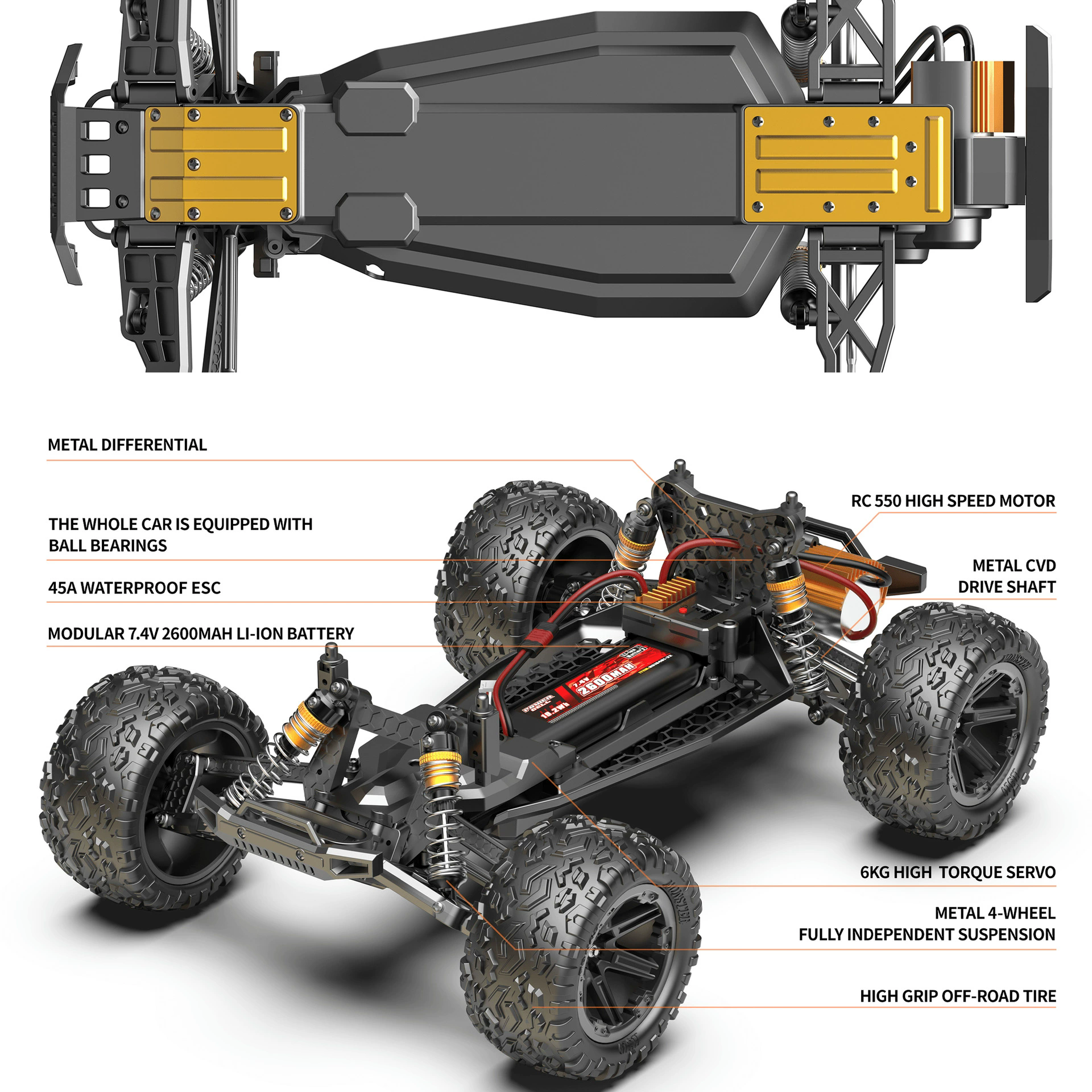 1:8 Large Size RC Car 60KM/H H - Rc Hobby Drift Car 리뷰 및 가격
